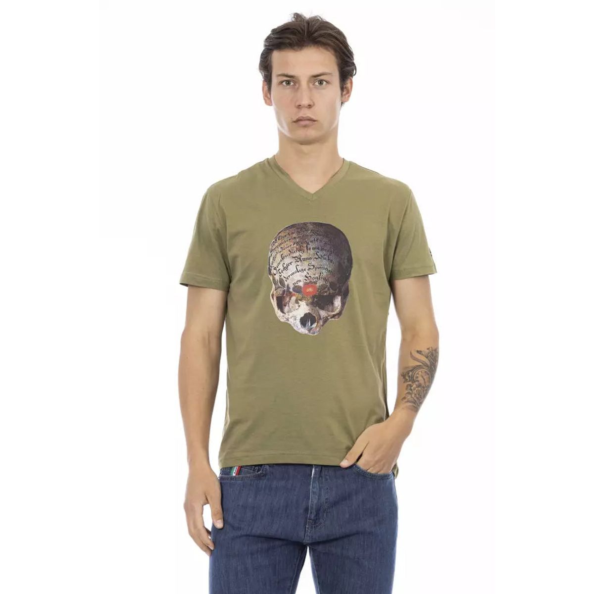 Trussardi Action Grøn Bomuld T-Shirt