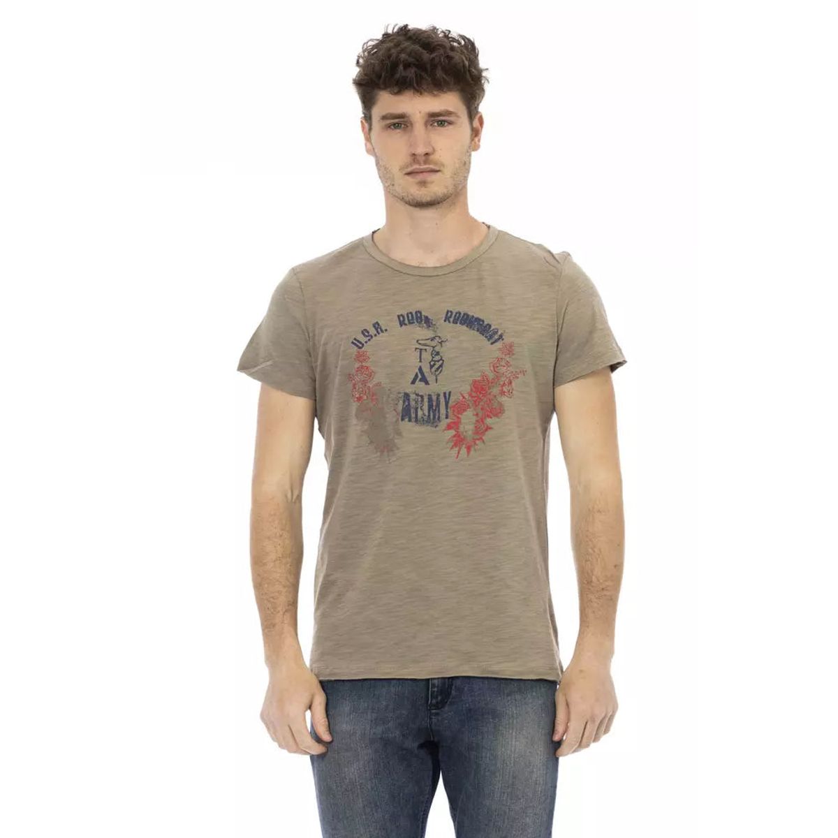 Trussardi Action Grøn Bomuld T-Shirt