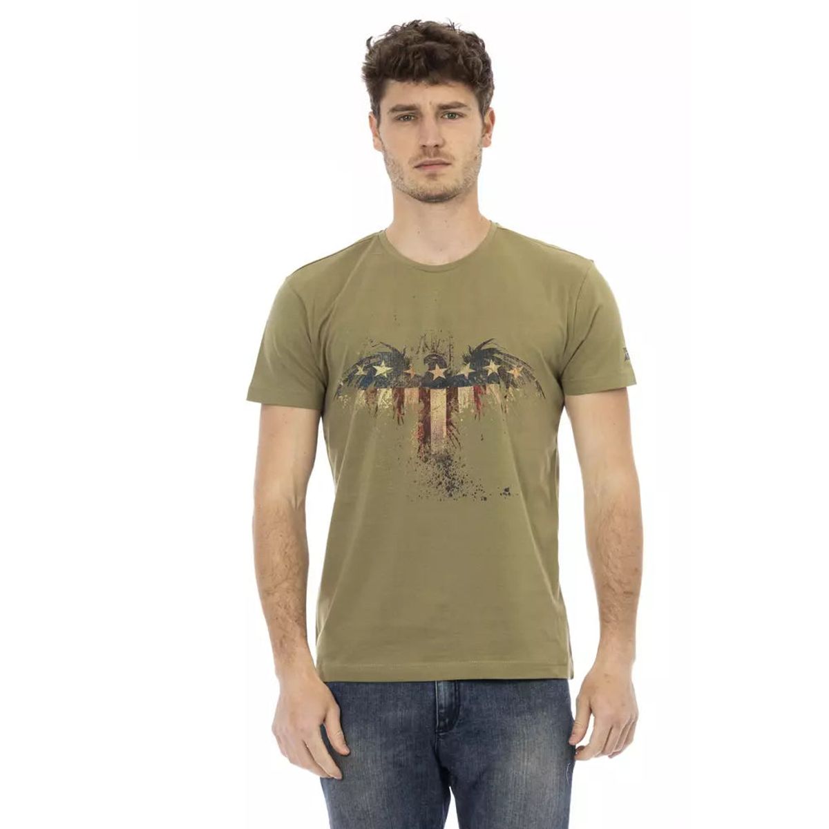 Trussardi Action Grøn Bomuld T-Shirt