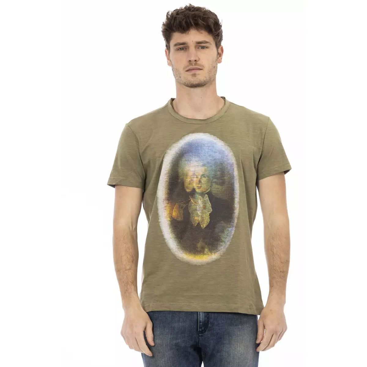 Trussardi Action Grøn Bomuld T-Shirt