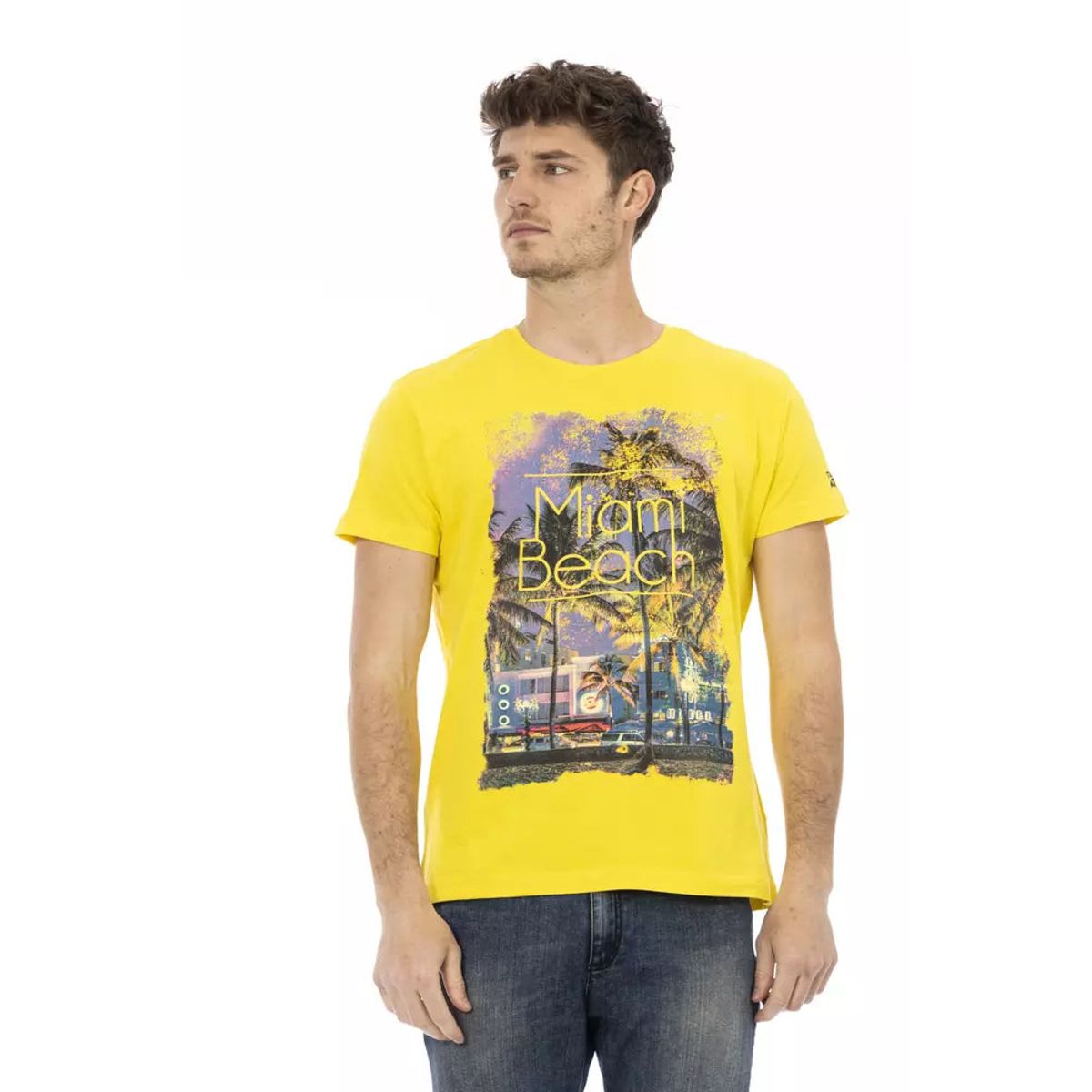 Trussardi Action Gul Bomuld T-Shirt