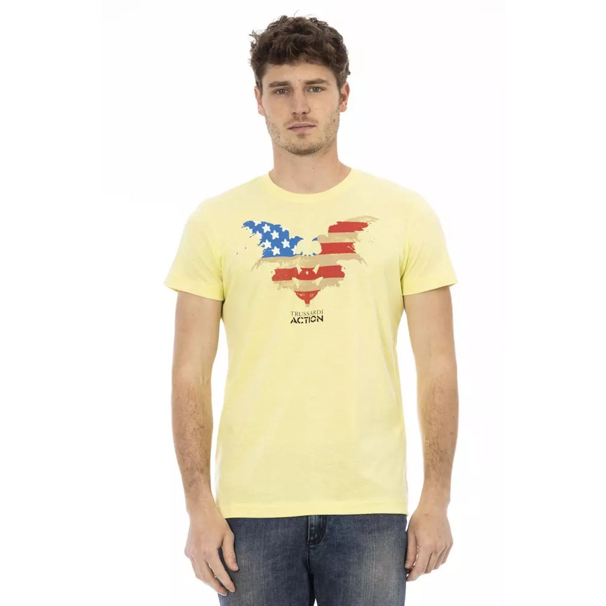 Trussardi Action Gul Bomuld T-Shirt