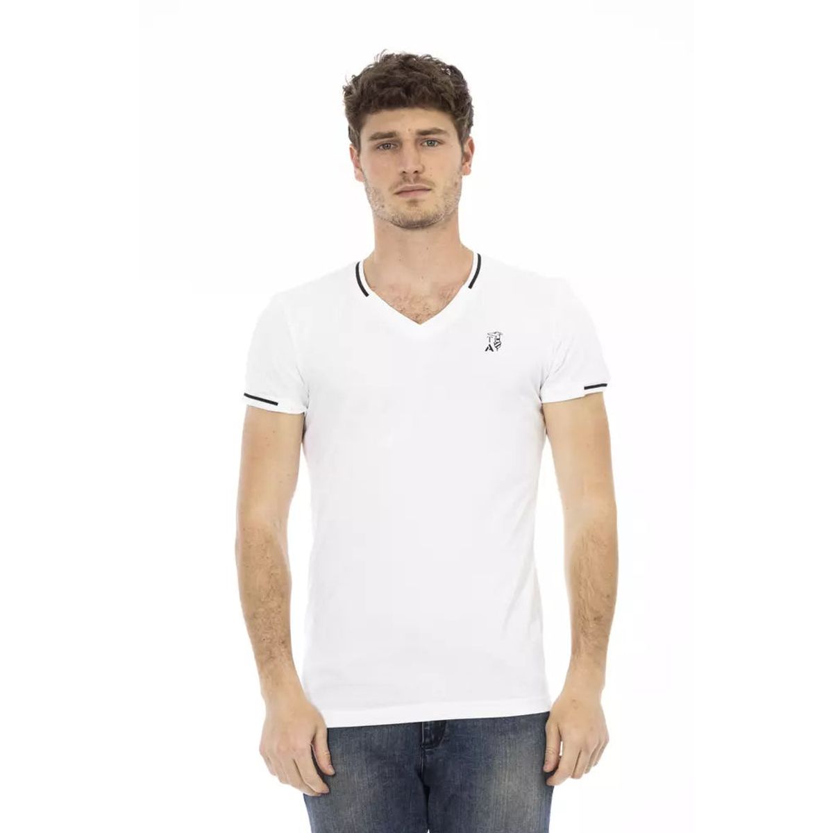 Trussardi Action Hvid Bomuld T-Shirt