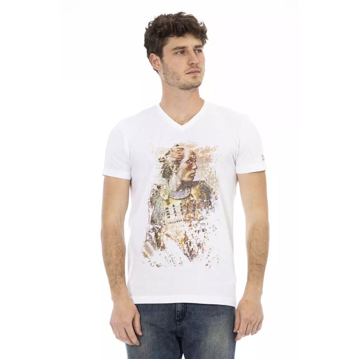 Trussardi Action Hvid Bomuld T-Shirt