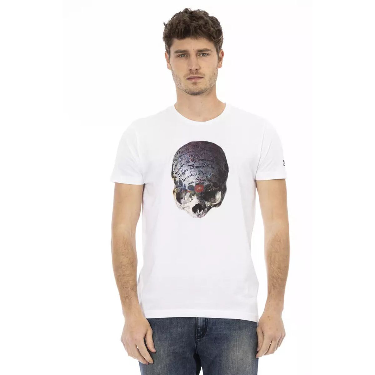 Trussardi Action Hvid Bomuld T-Shirt