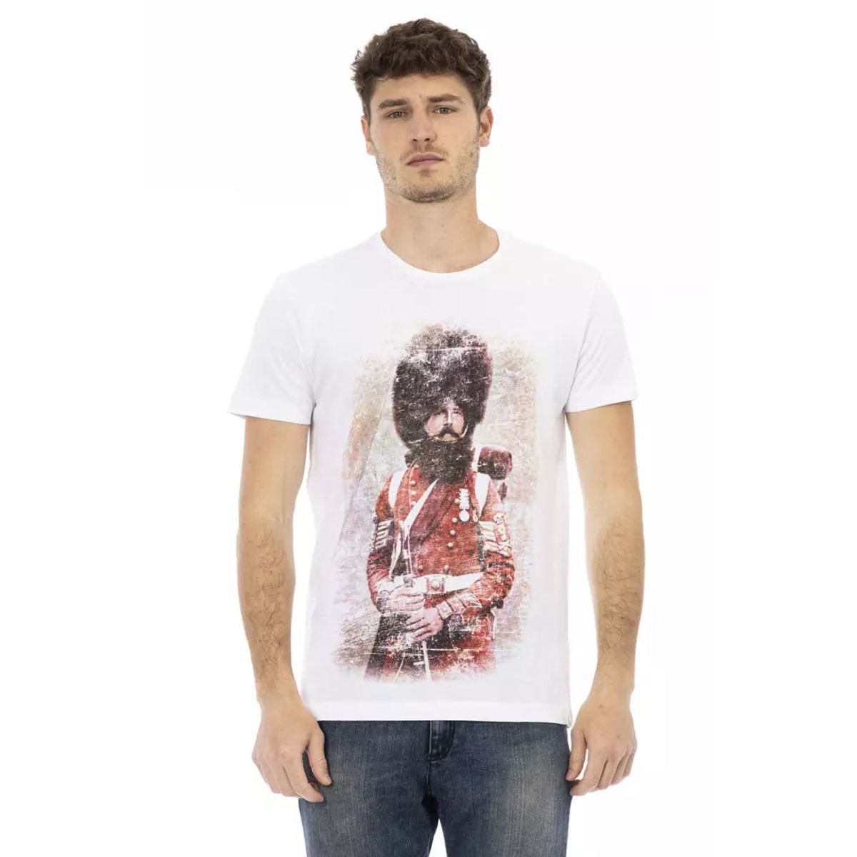 Trussardi Action Hvid Bomuld T-Shirt