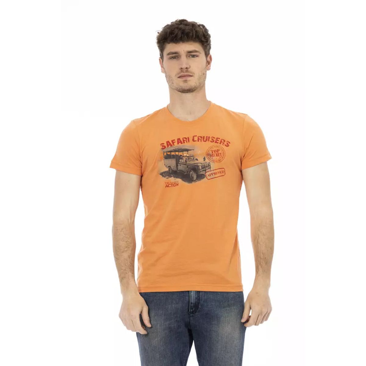 Trussardi Action Orange Bomuld T-Shirt