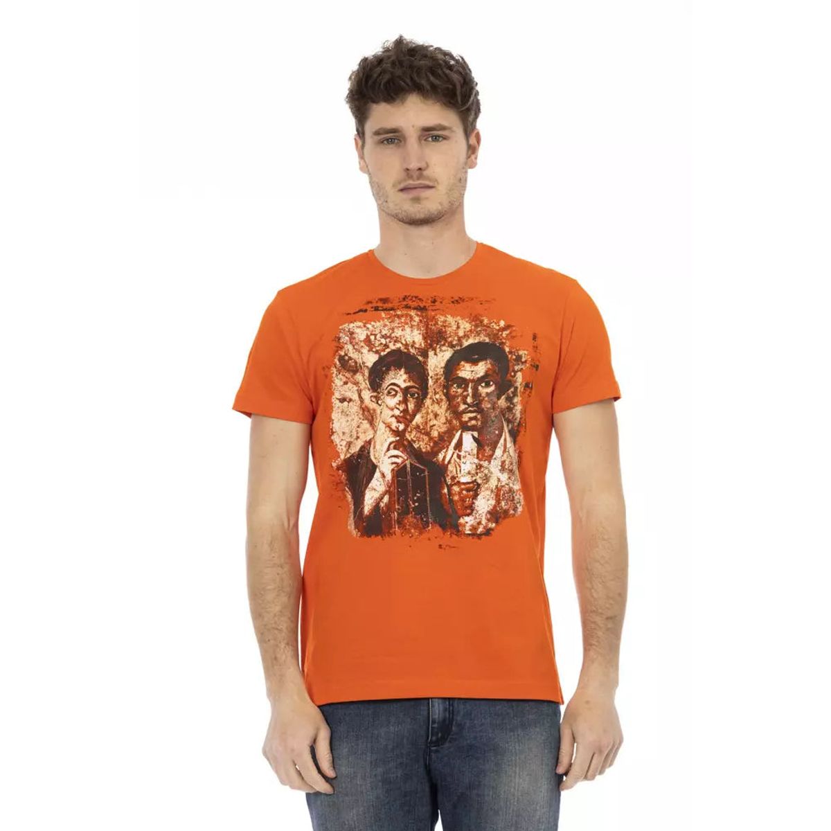 Trussardi Action Orange Bomuld T-Shirt