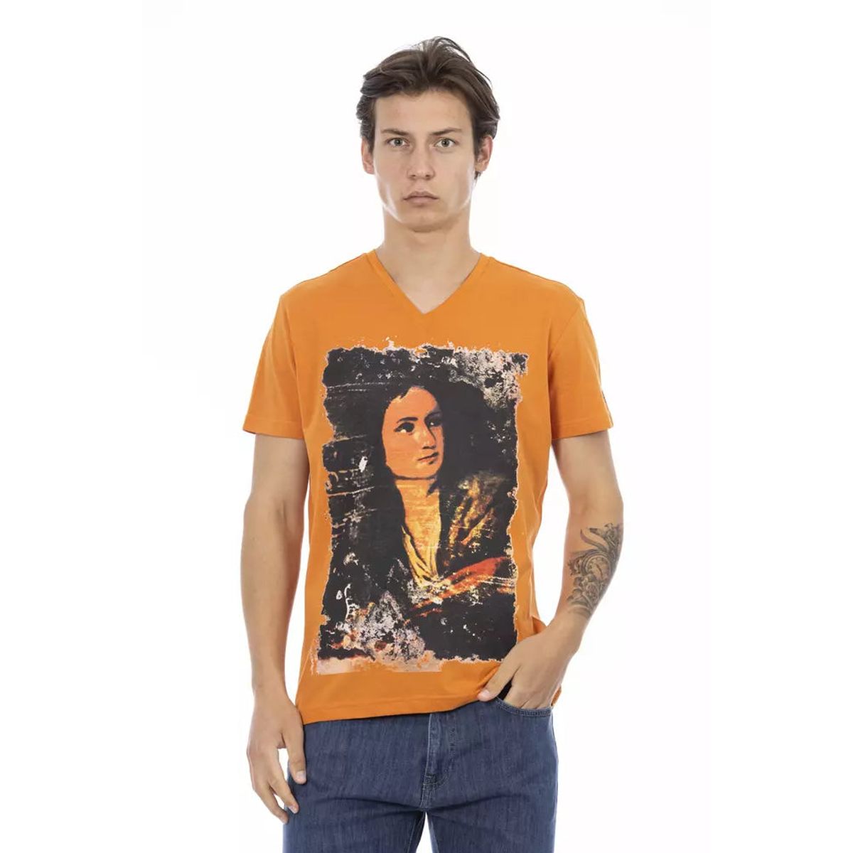 Trussardi Action Orange Bomuld T-Shirt