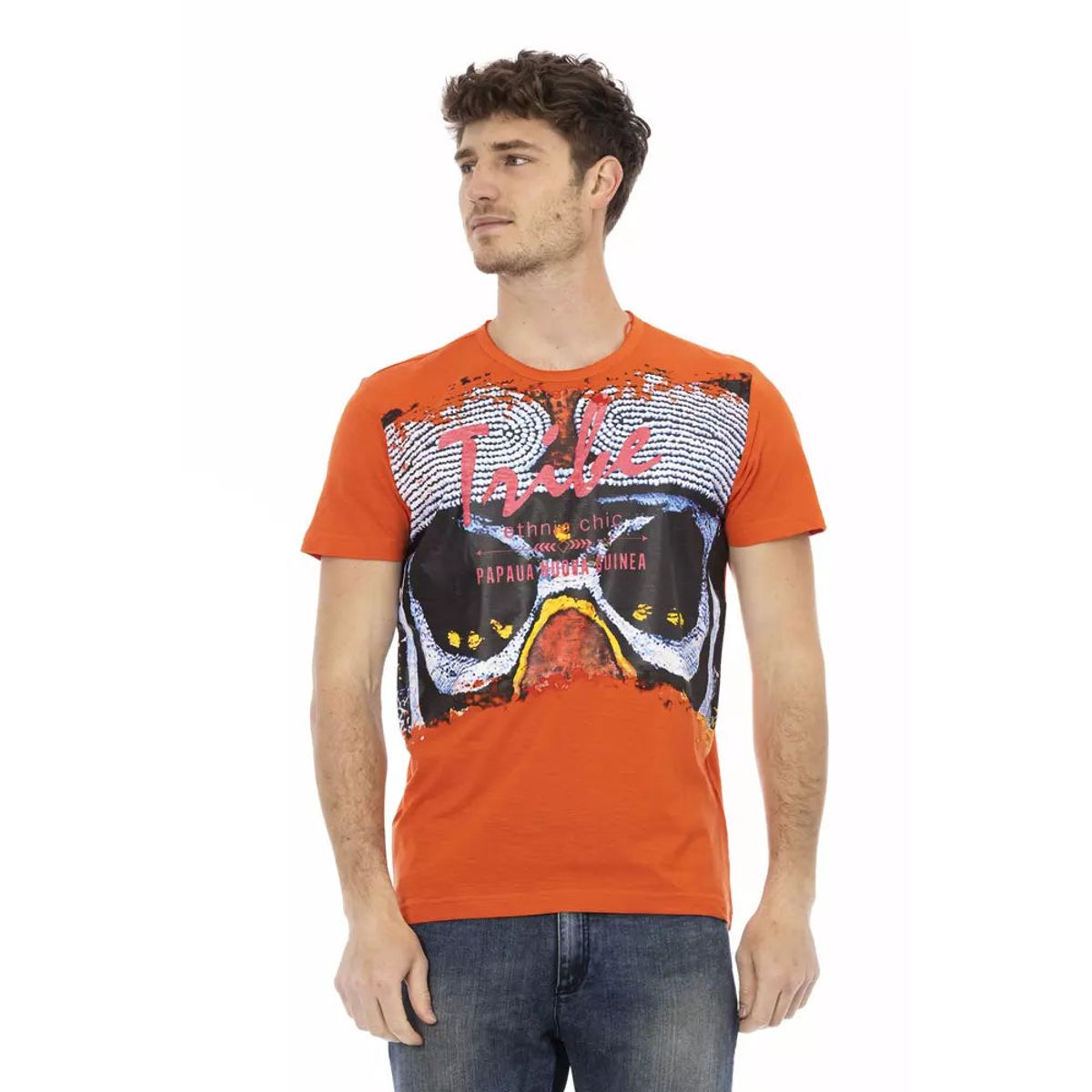 Trussardi Action Orange Bomuld T-Shirt