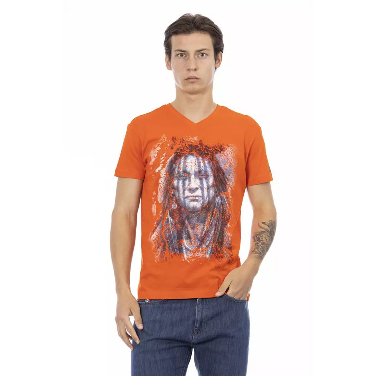 Trussardi Action Orange Bomuld T-Shirt