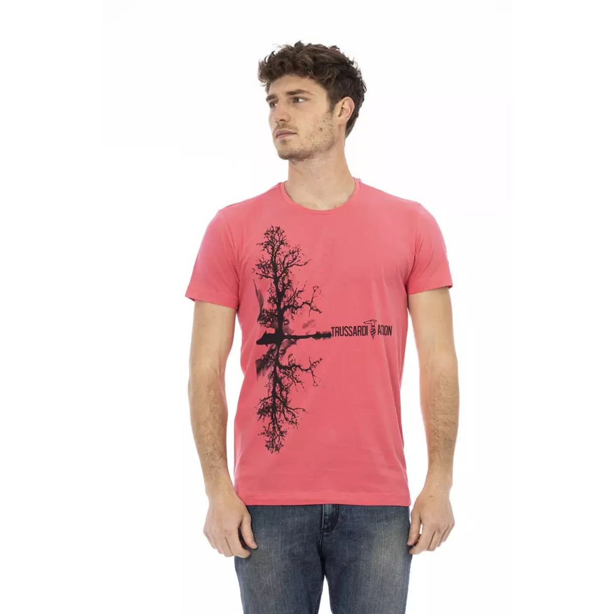 Trussardi Action Pink Bomuld T-Shirt