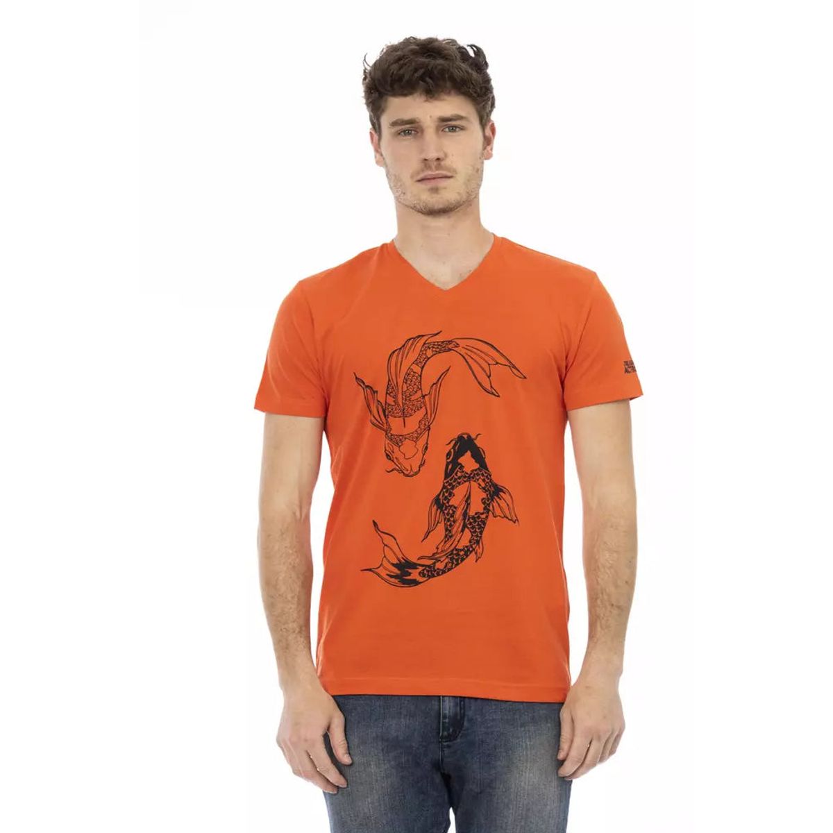 Trussardi Action Rød Bomuld T-Shirt