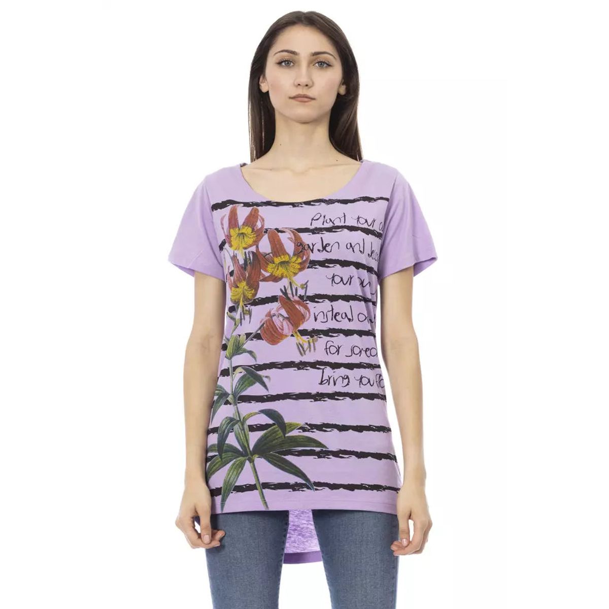 Trussardi Action Violet Bomuld Tops & T-Shirt