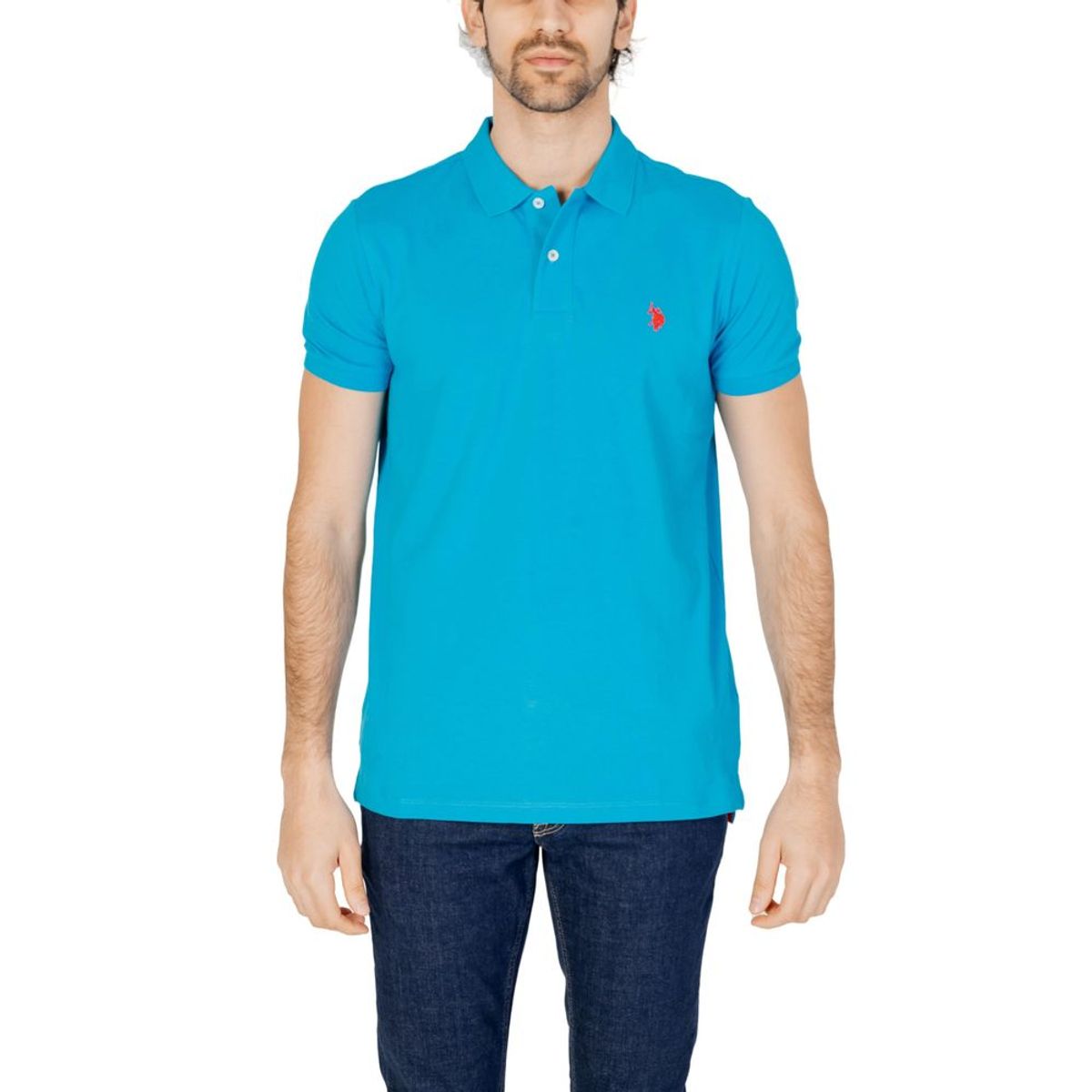 U.S. POLO ASSN. Blue Cotton Polo Shirt