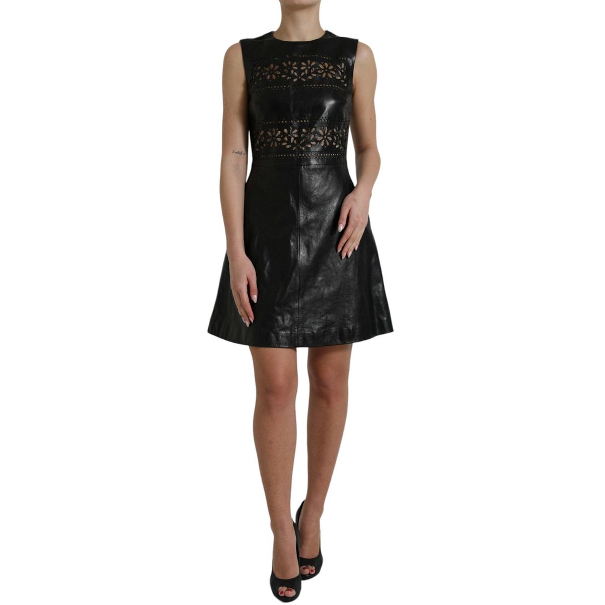 Valentino Elegant Black A-Line Mini Dress