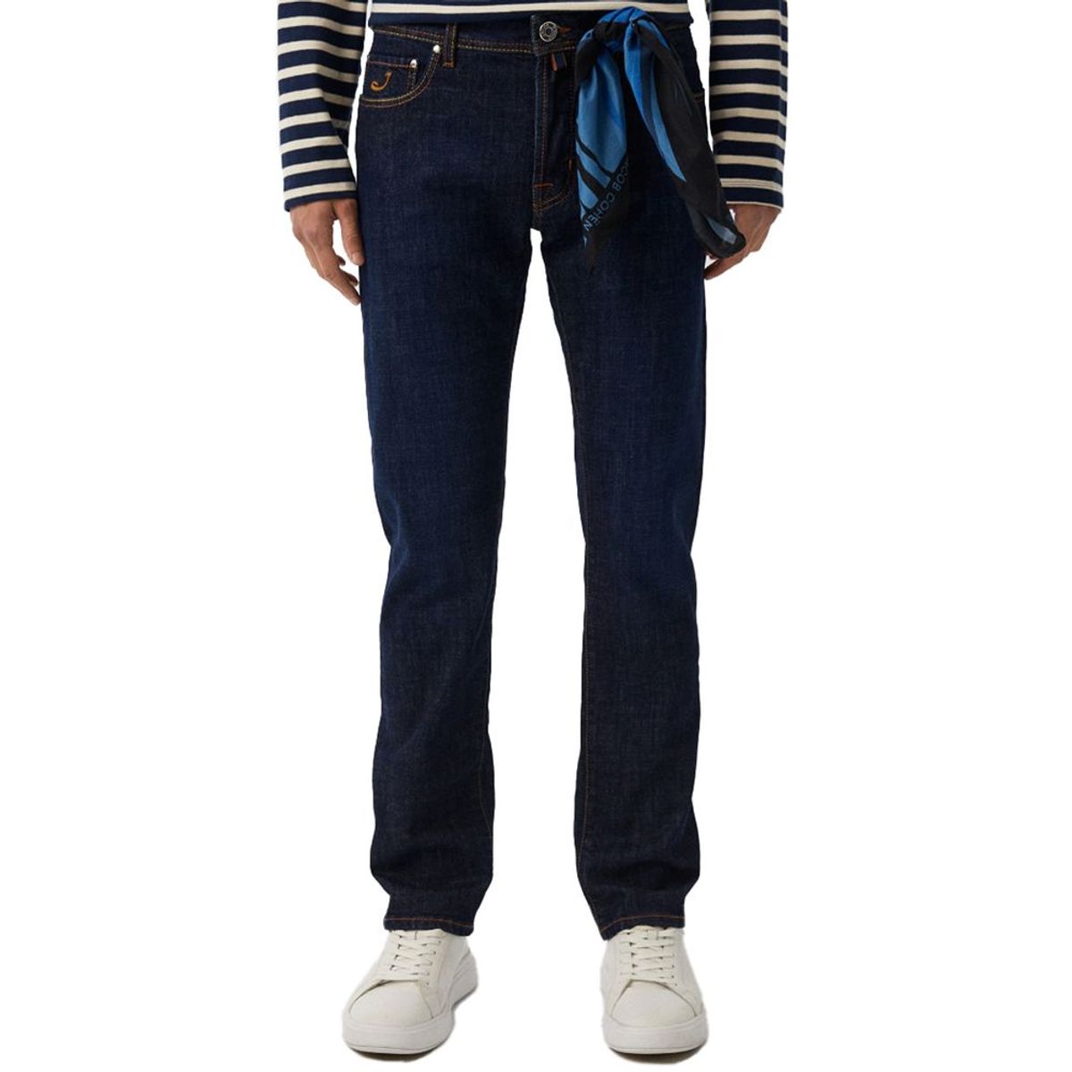 Jacob Cohen Blue Cotton Jeans & Pants