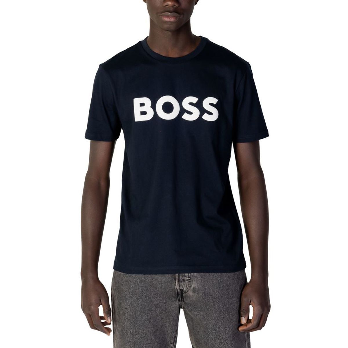 Hugo Boss Blue Cotton T-Shirt