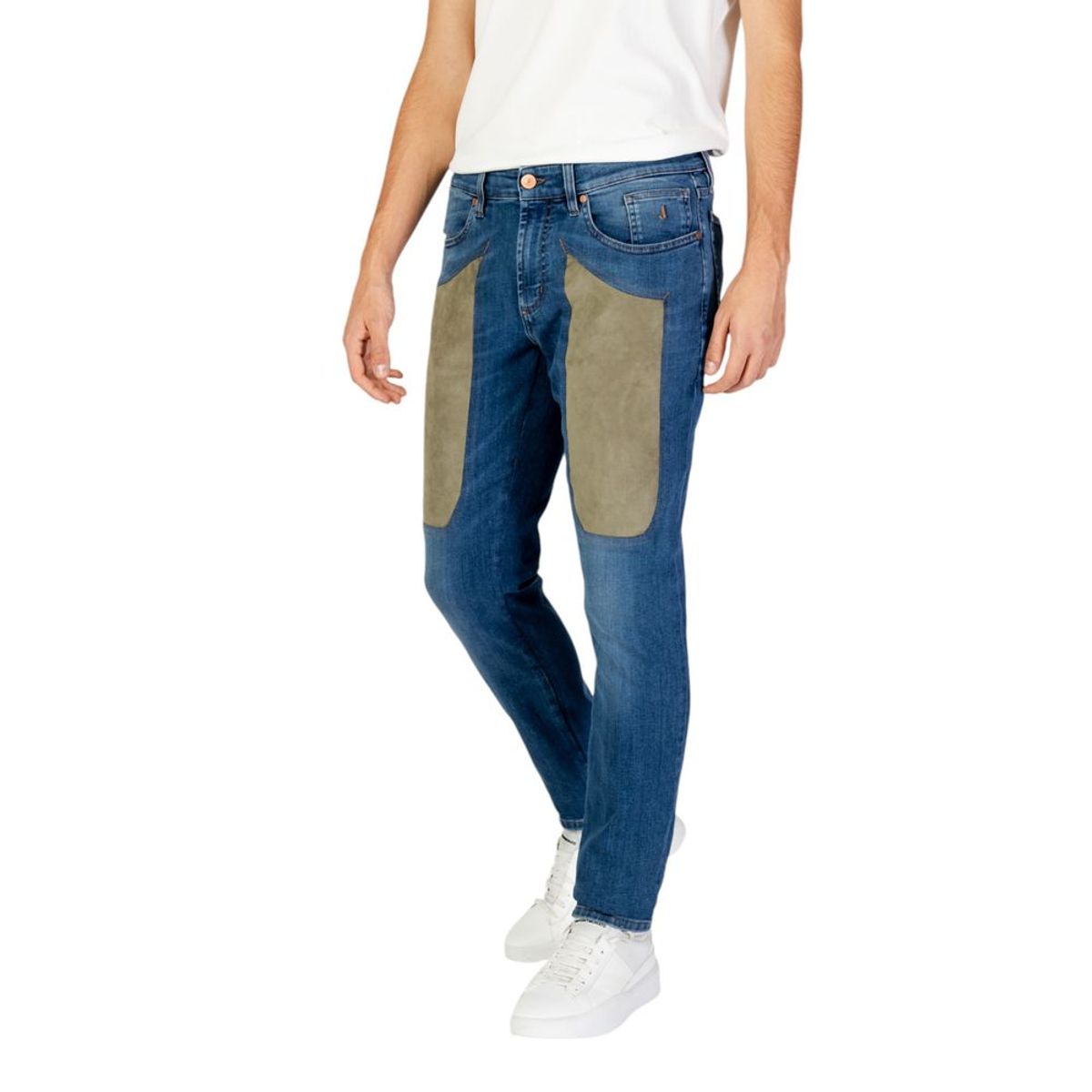 Jeckerson Blue Cotton Jeans & Pant