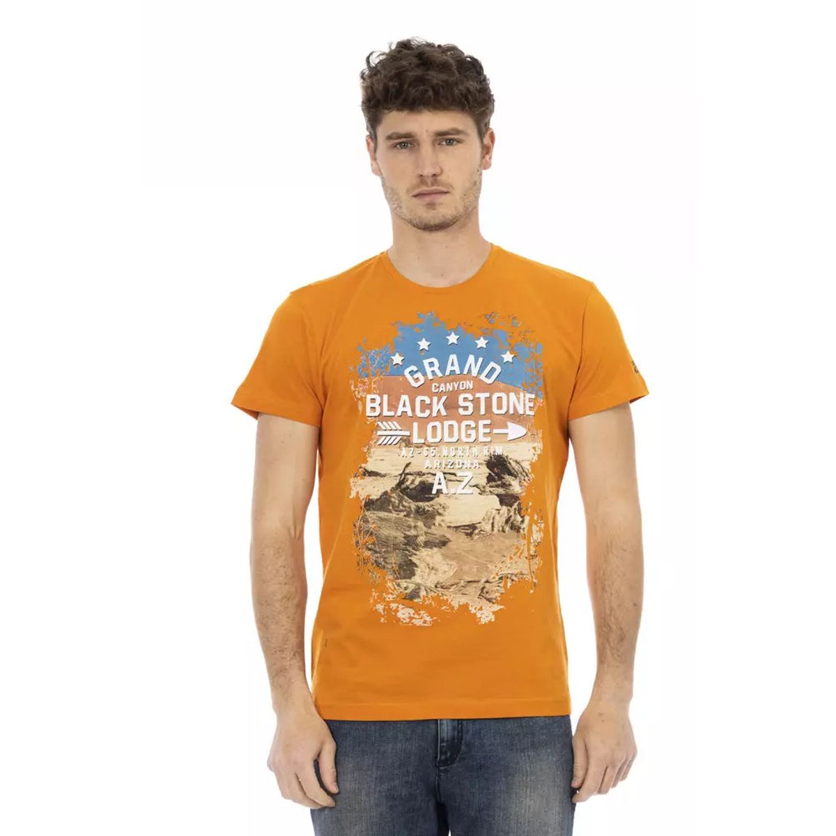 Trussardi Action Orange Bomuld T-Shirt