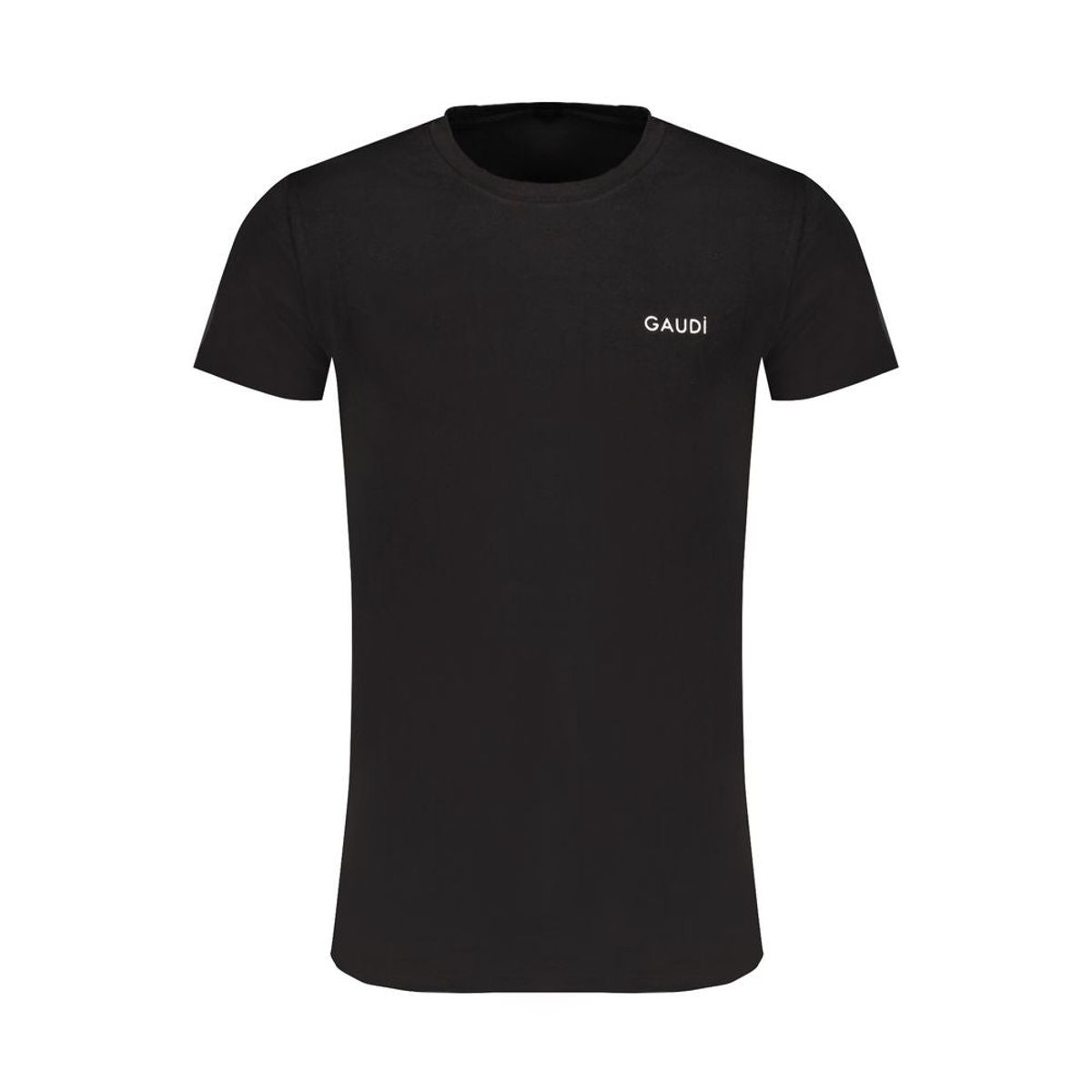 Gaudi Black Cotton T-Shirt