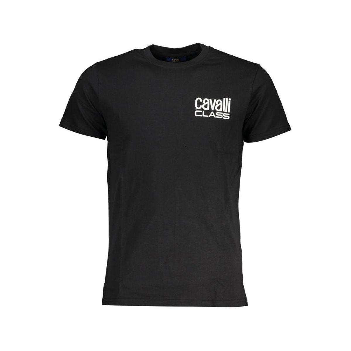 Cavalli Class Black Cotton T-Shirt