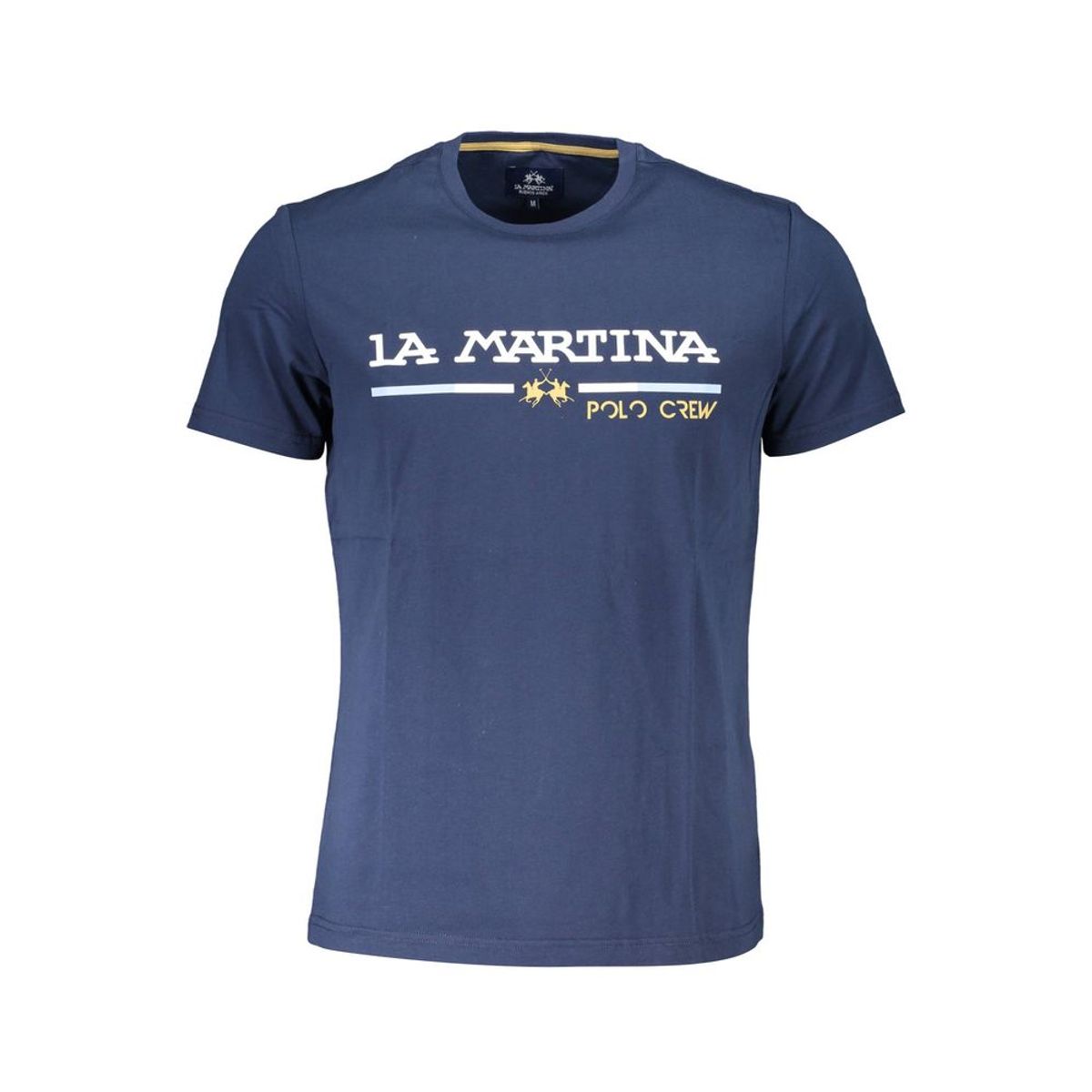 La Martina Blue Cotton Men T-Shirt