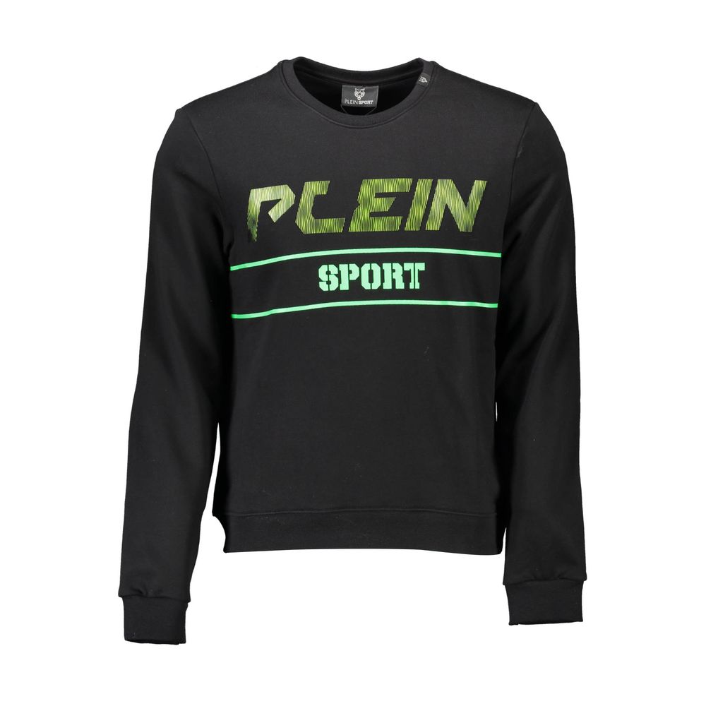 Plein Sport Black Cotton Men Sweater