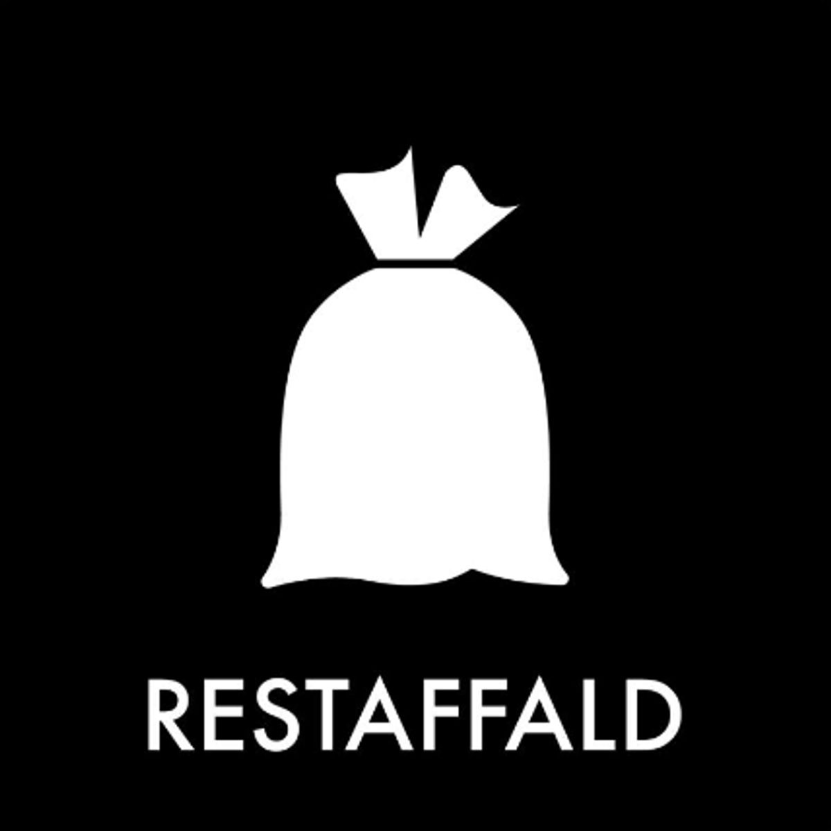 Restaffald - Klistermærke til affaldssortering