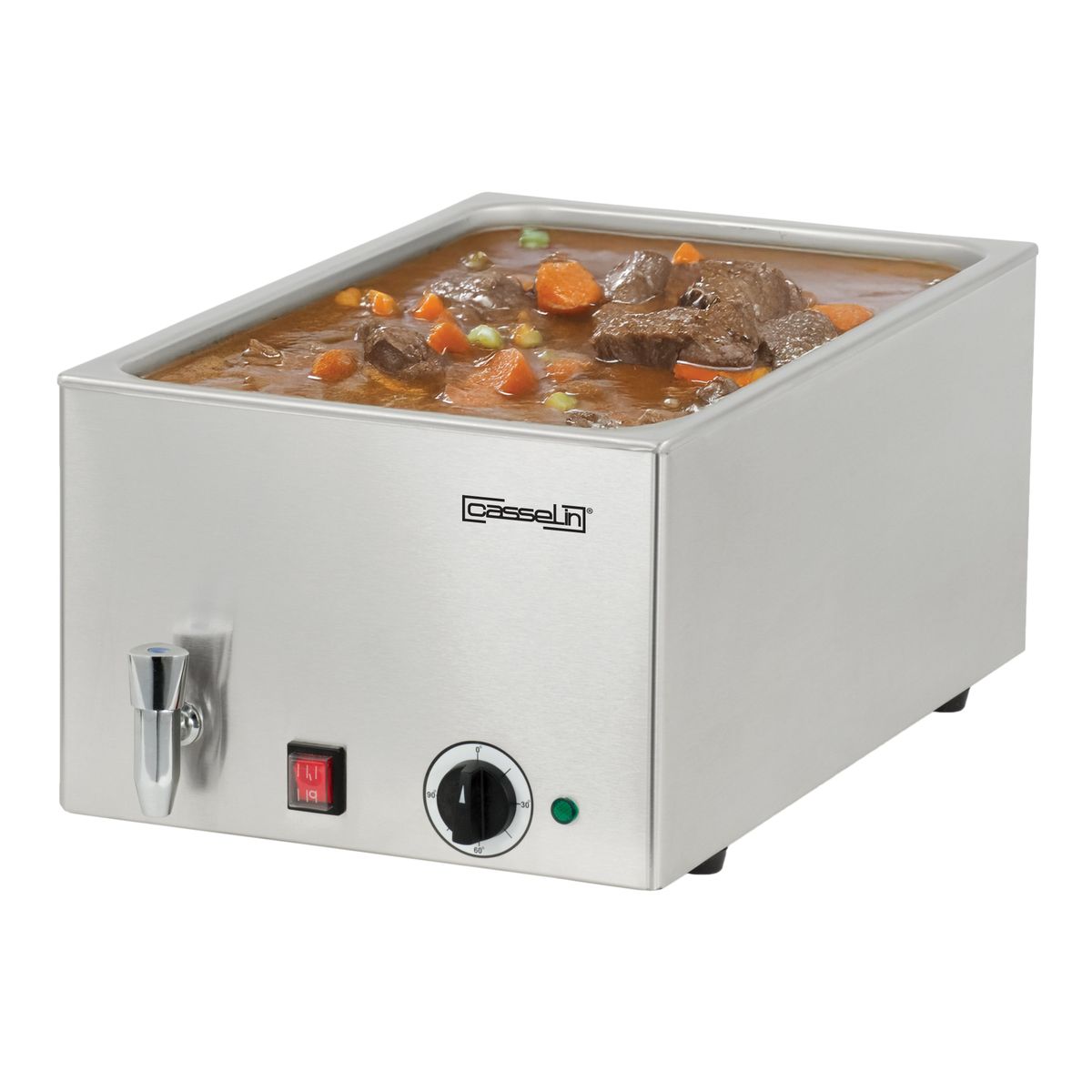 Bain-marie med afløbshane