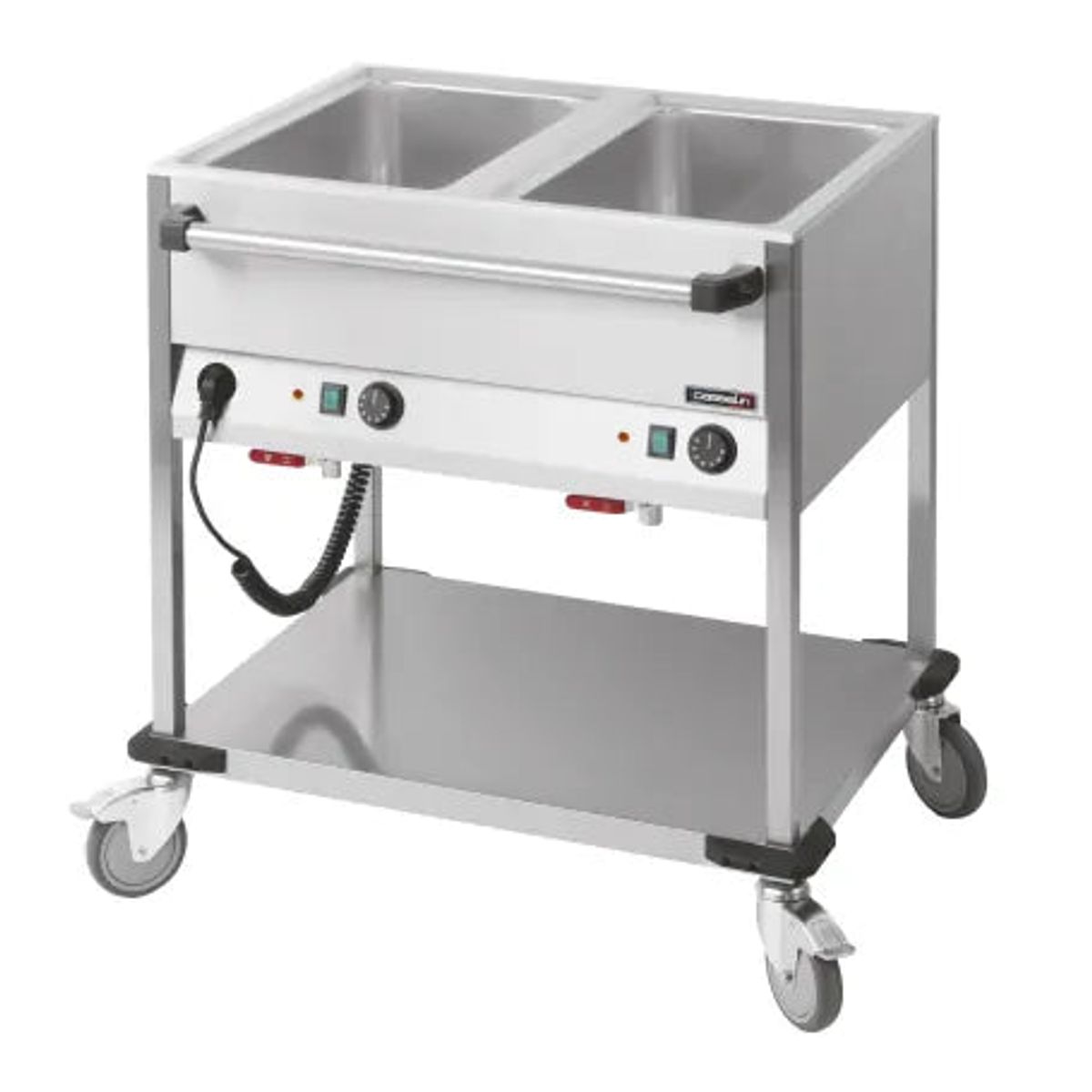 Bain-Marie - Vogn med hjul - 2 X GN 1/1