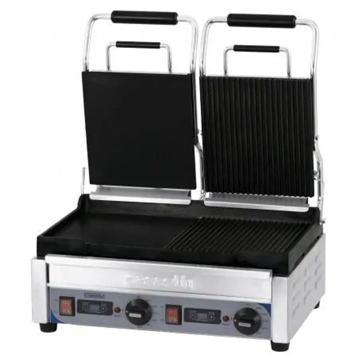 Dobbelt klemmegrill / panini - Med timer