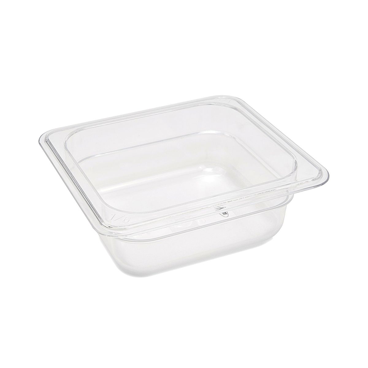 Gastronorm Beholder - 3 stk - 1/6 GN - 6,5cm Dyb - Polycarbonat