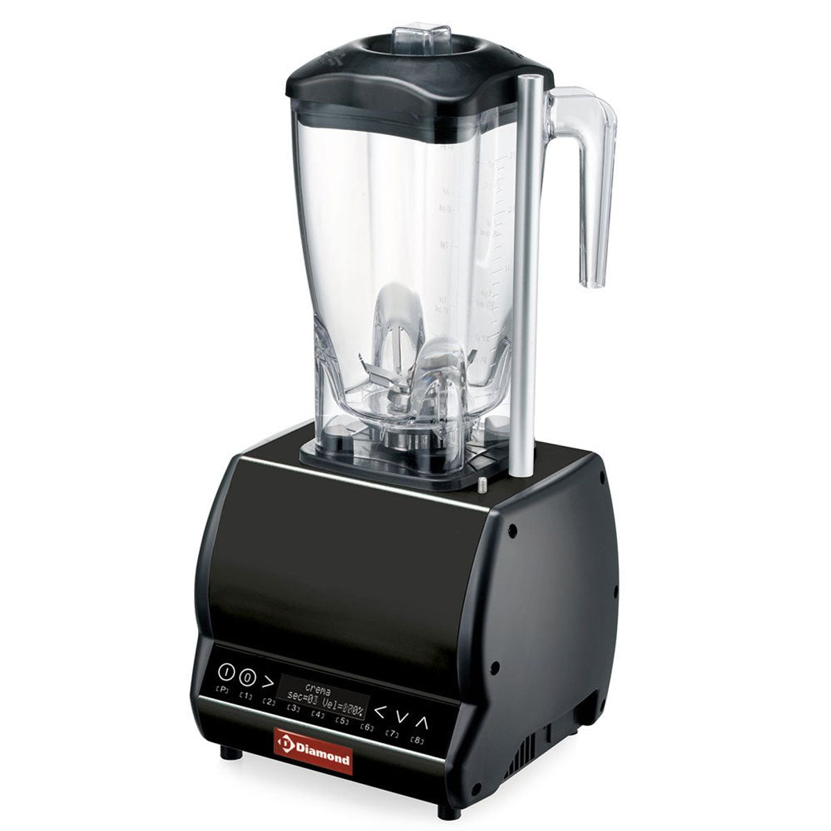 Professionel blender, firkantet glas 2 lit., variabel hastighed, programmerbar