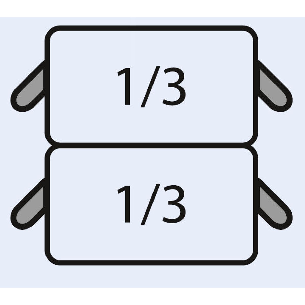 SARO E7/CPCEXE Pasta kurvsæt: 2 x 1/3 GN