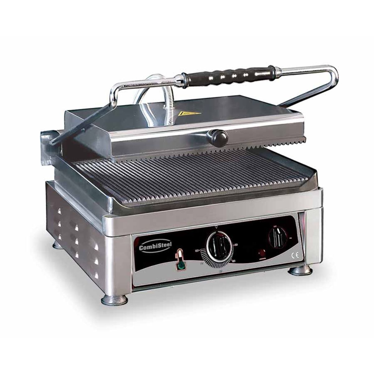 Kontaktgrill / Klemgrill - Rillet overflade - 410 x 500 mm