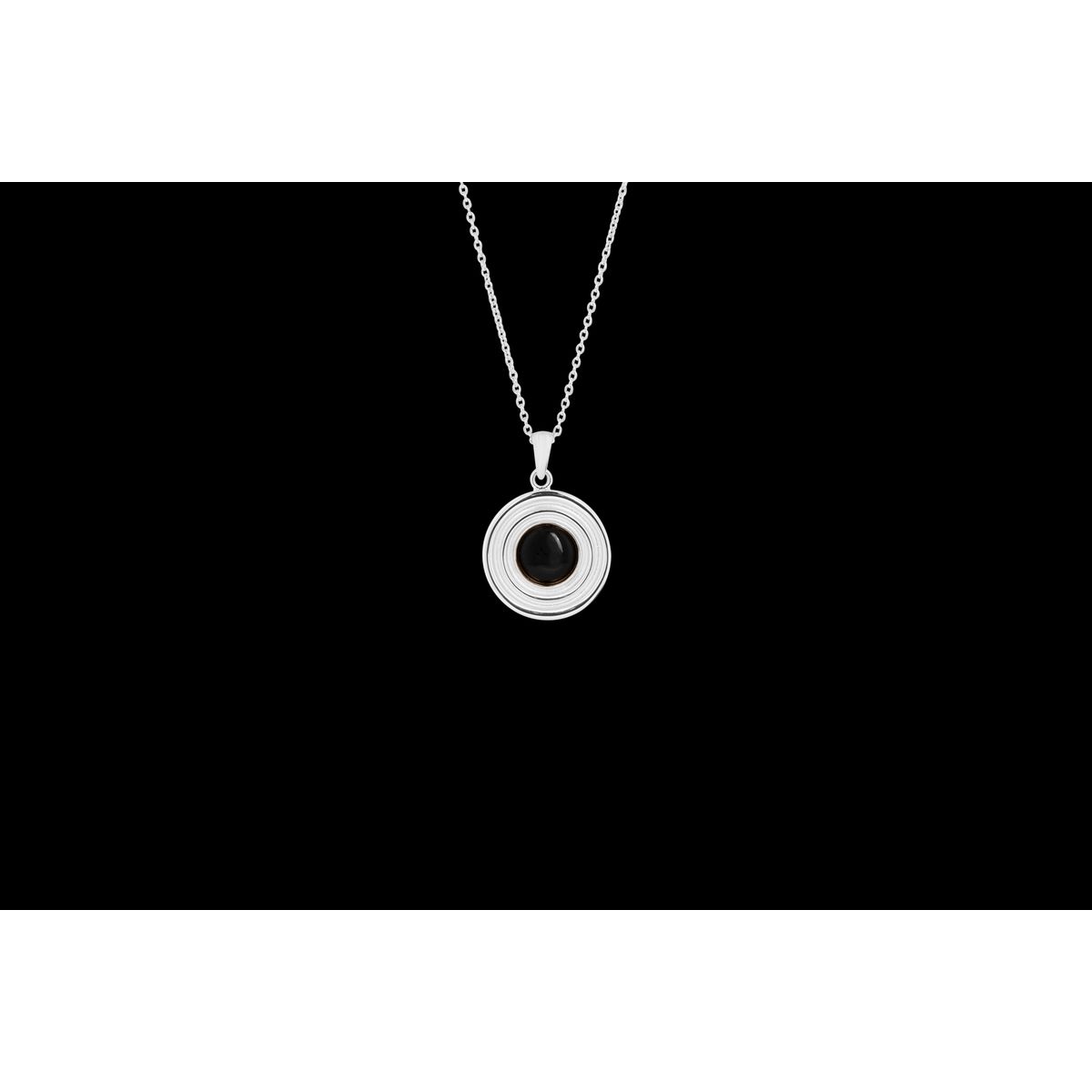 IX Anker Necklace Onyx Silver