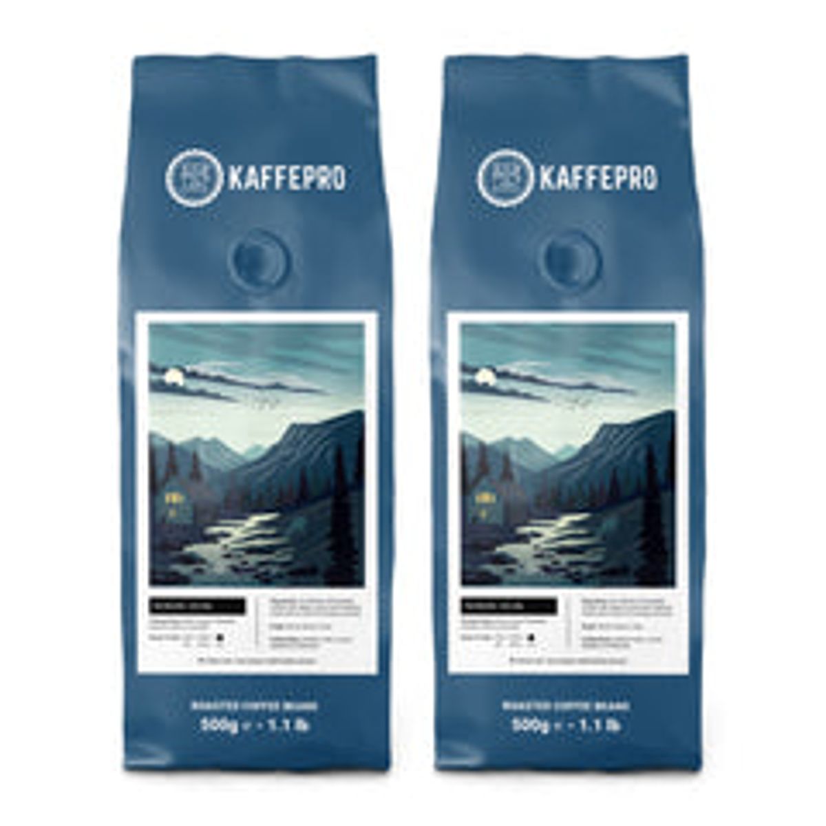 Kaffepro Nordic Dusk -Kaffepakke: 2 x 500g Kaffebønner - 2 x 500g