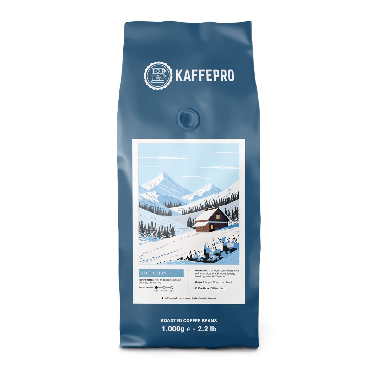 Kaffepro Arctic Shine - 1kg Kaffebønner - 1kg