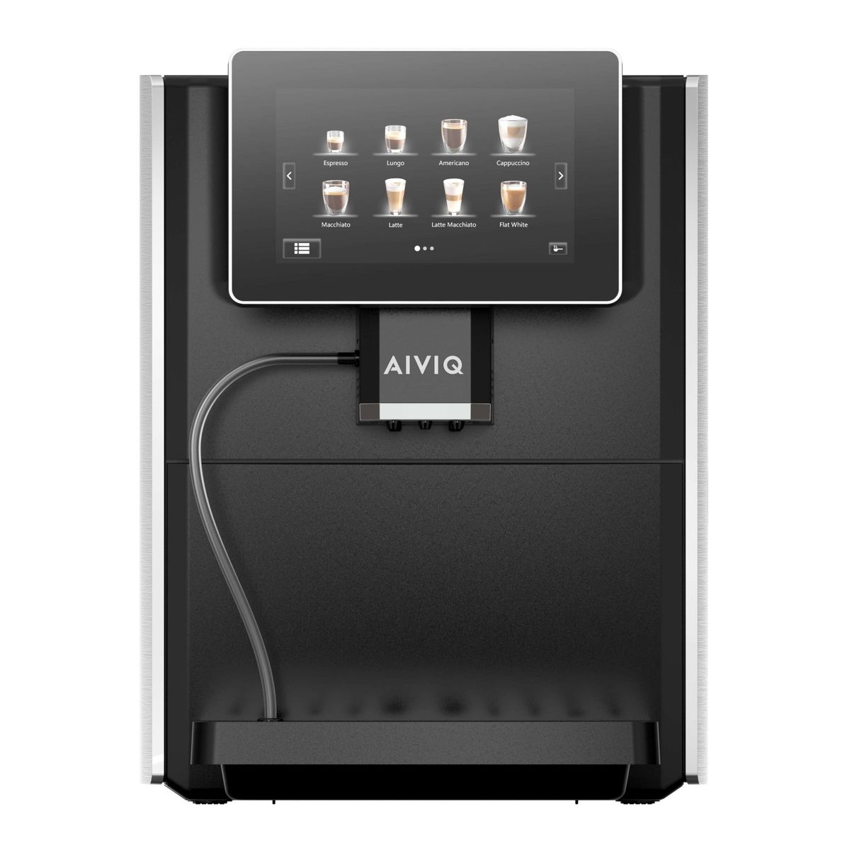 AIVIQ Intelligent Automatisk Espresso Maskine - AEM-101S - Sølv & Sort