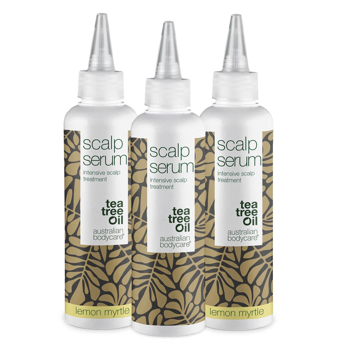 3 for 2 Serum hovedbundskur 150 ml - pakketilbud â Pakketilbud med 3 hovedbundskure (150 ml): Tea Tree Oil & Lemon Myrtlet