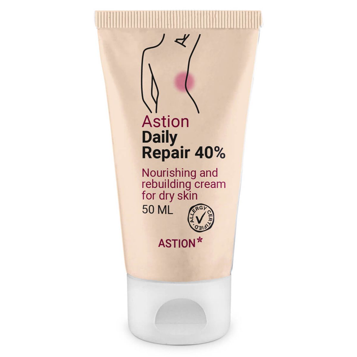 Astion Daily Fedtcreme 40 % â Daglig fugtpleje ved eksem og kløe - 200 ml