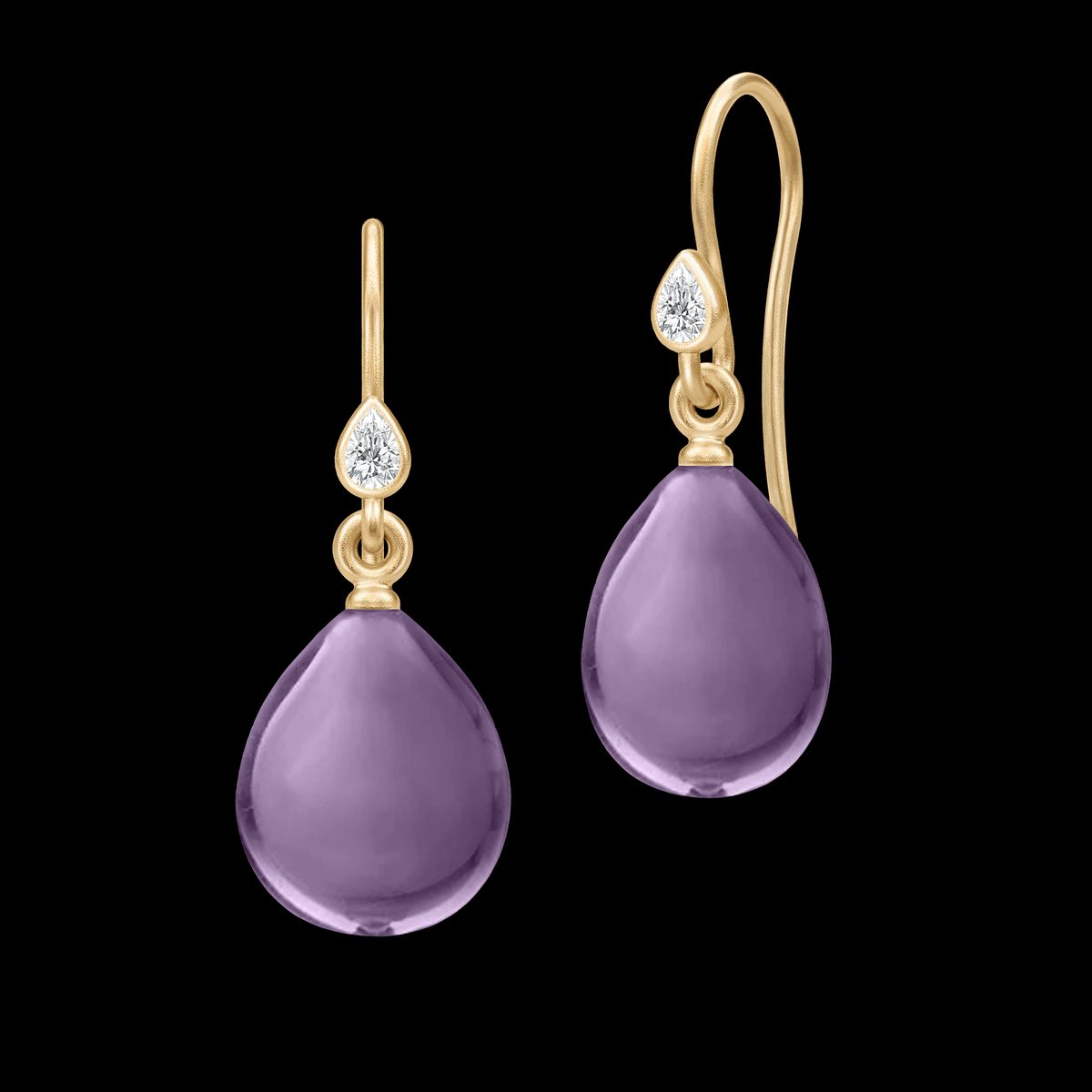 Prima Ballerina Earrings Amethyst