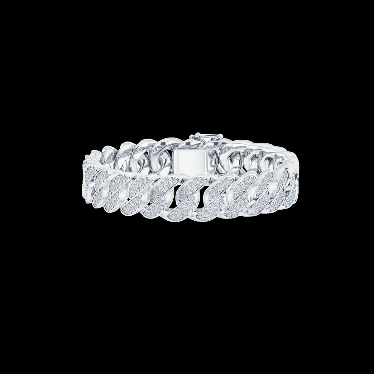 Curb Diamond Bracelet 12mm