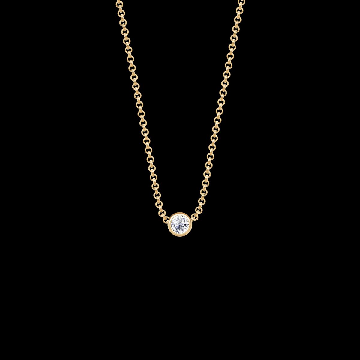 Luster Necklace Top Wesselton Diamond