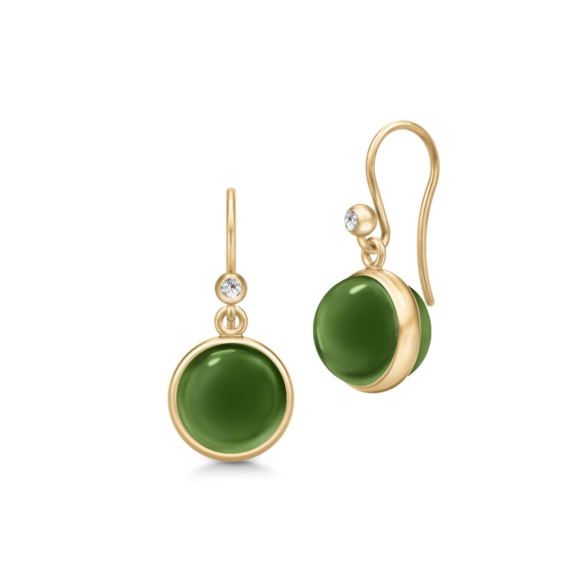 Prime Earrings Moss Green