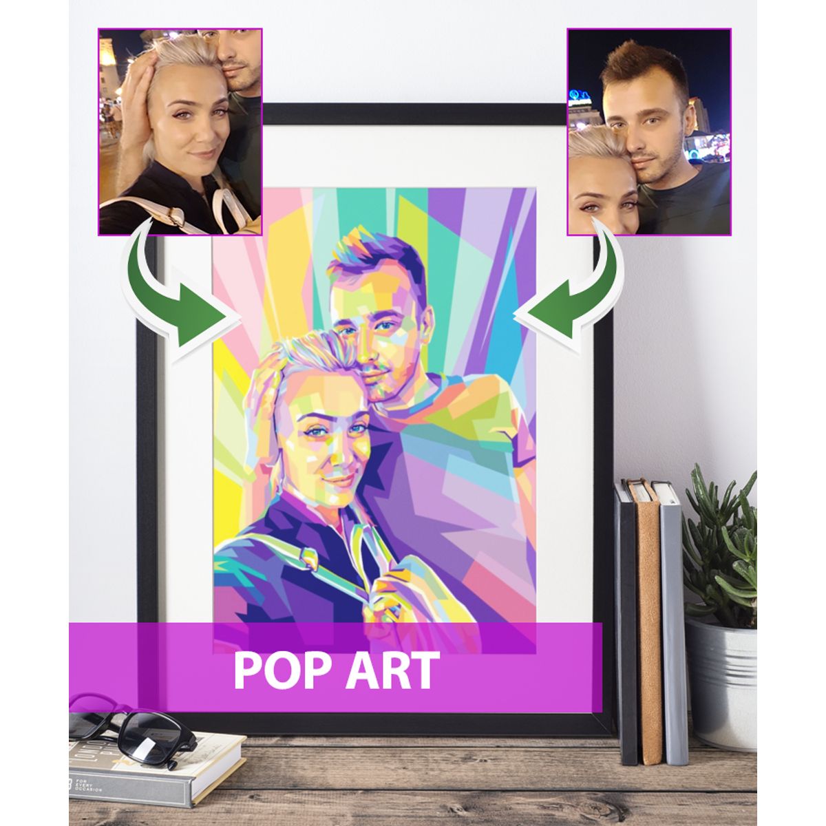 Pop Art - tegning efter dine fotos