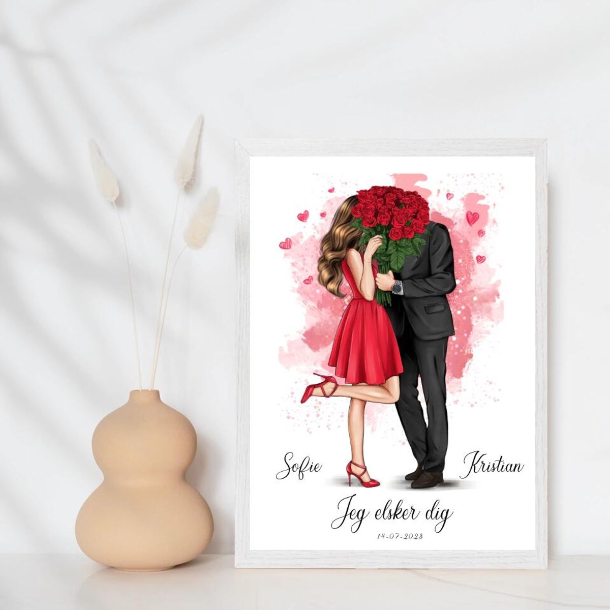 Valentins par - design selv plakat