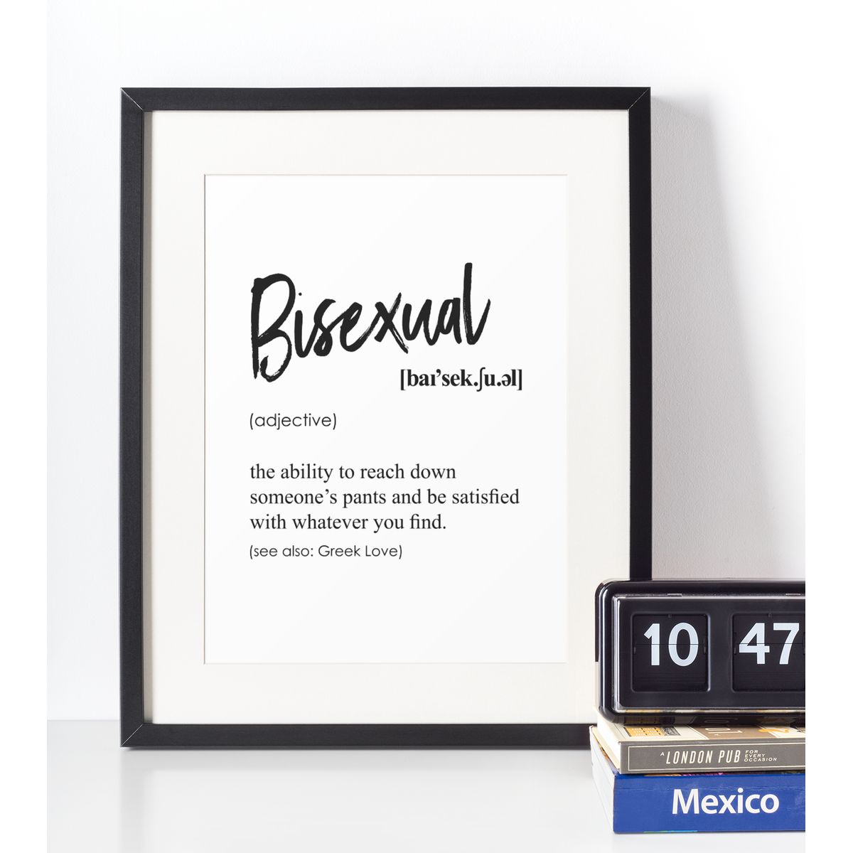 Bisexual definition plakat