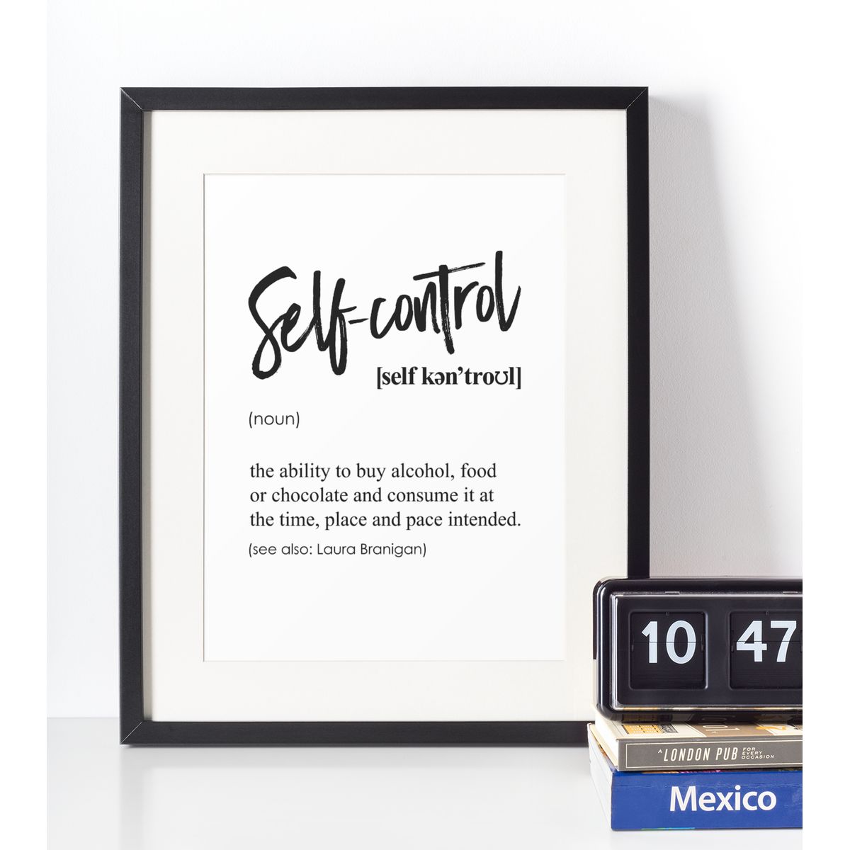 Selfcontrol definition plakat